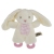SNUTTEFILT BUNNY VIT/ROSA M BITRING 25CM TINKA BABY
