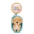 NYCKELRING PLUSH SLEEPING PETS CARAMEL HUND NICI