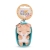 NYCKELRING PLUSH SLEEPING PETS STR.BRUN KATT NICI