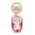 NYCKELRING PLUSH SLEEPING PETS GRÅ STRIP KATT NICI