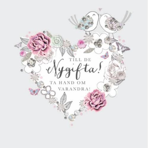 BRÖLLOPSKORT HANDGJ. 15X15 BRÖLLOPSKORT HANDGJ. 15X15