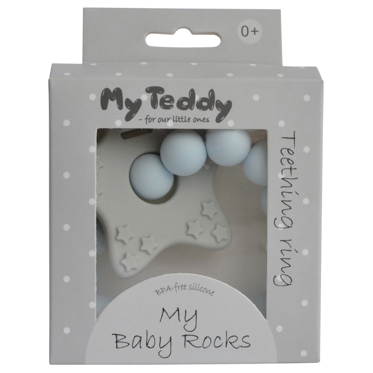 BITRING MY BABY ROCKS - DIAMOND BLÅ MY TEDDY