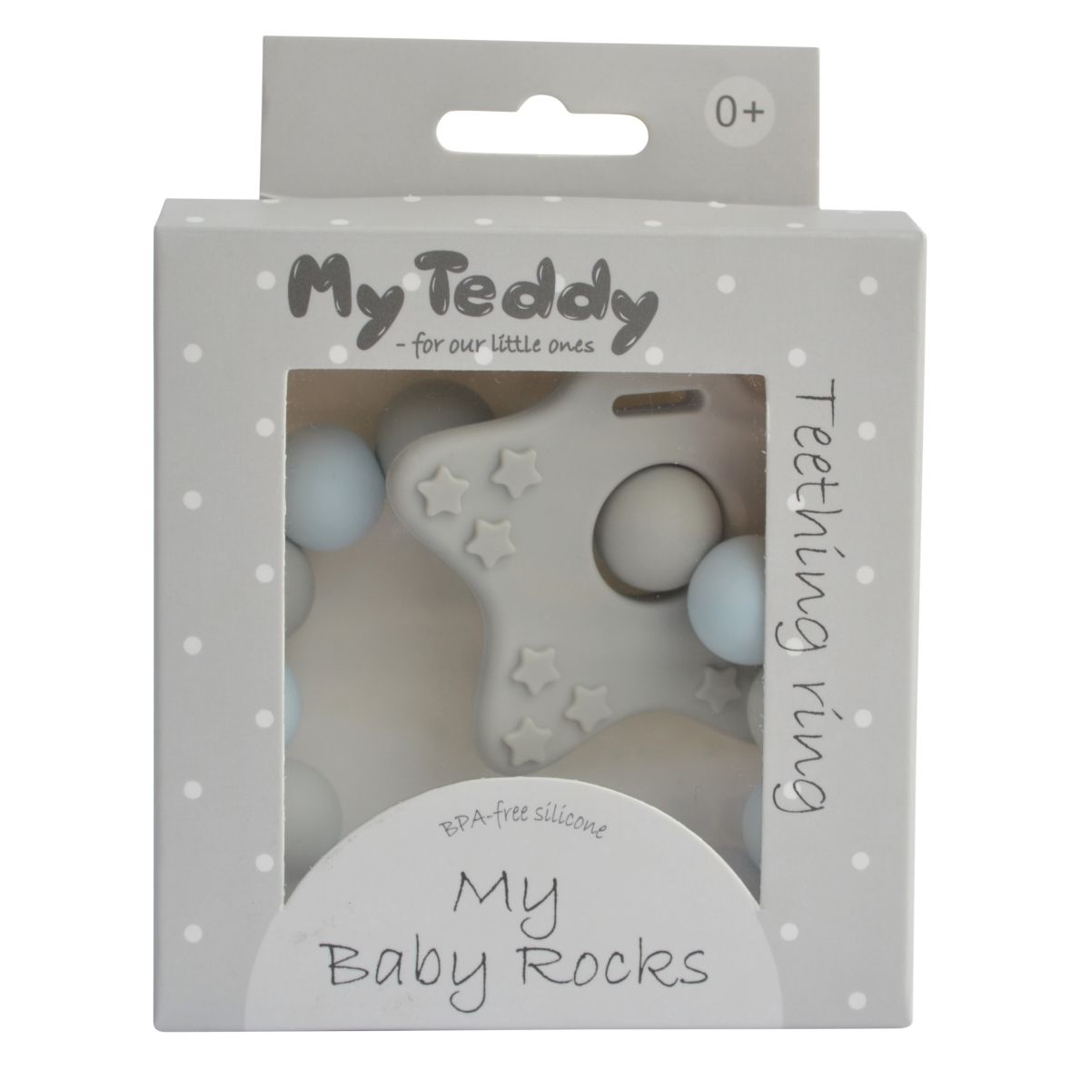 BITRING MY BABY ROCKS - STAR BLÅ MY TEDDY