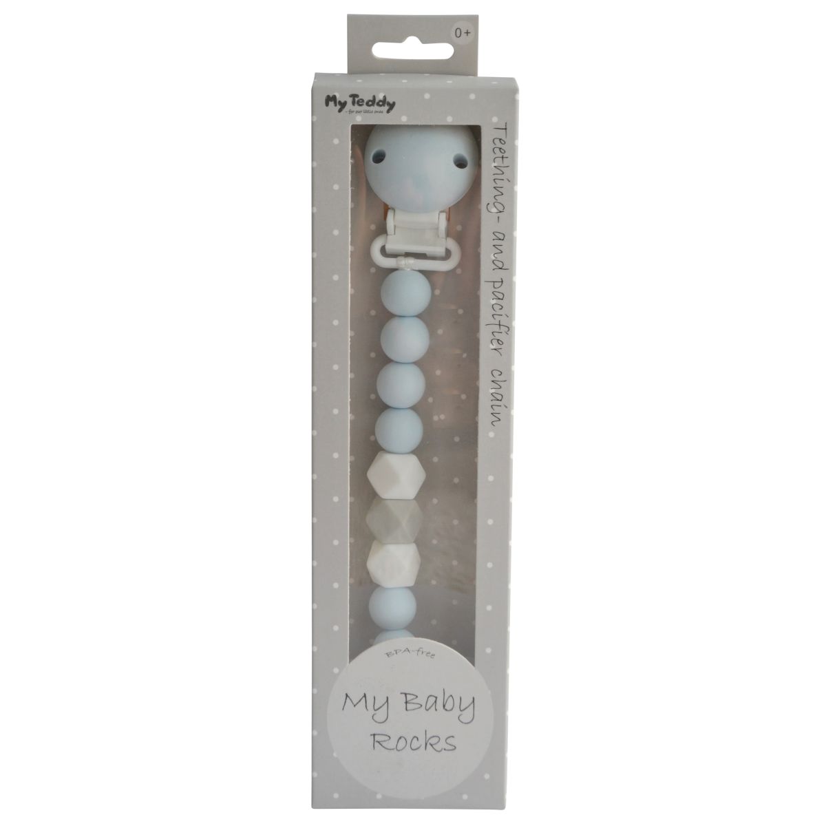 NAPPHÅLLARE MY BABY ROCKS DIAMOND BLÅ MY TEDDY