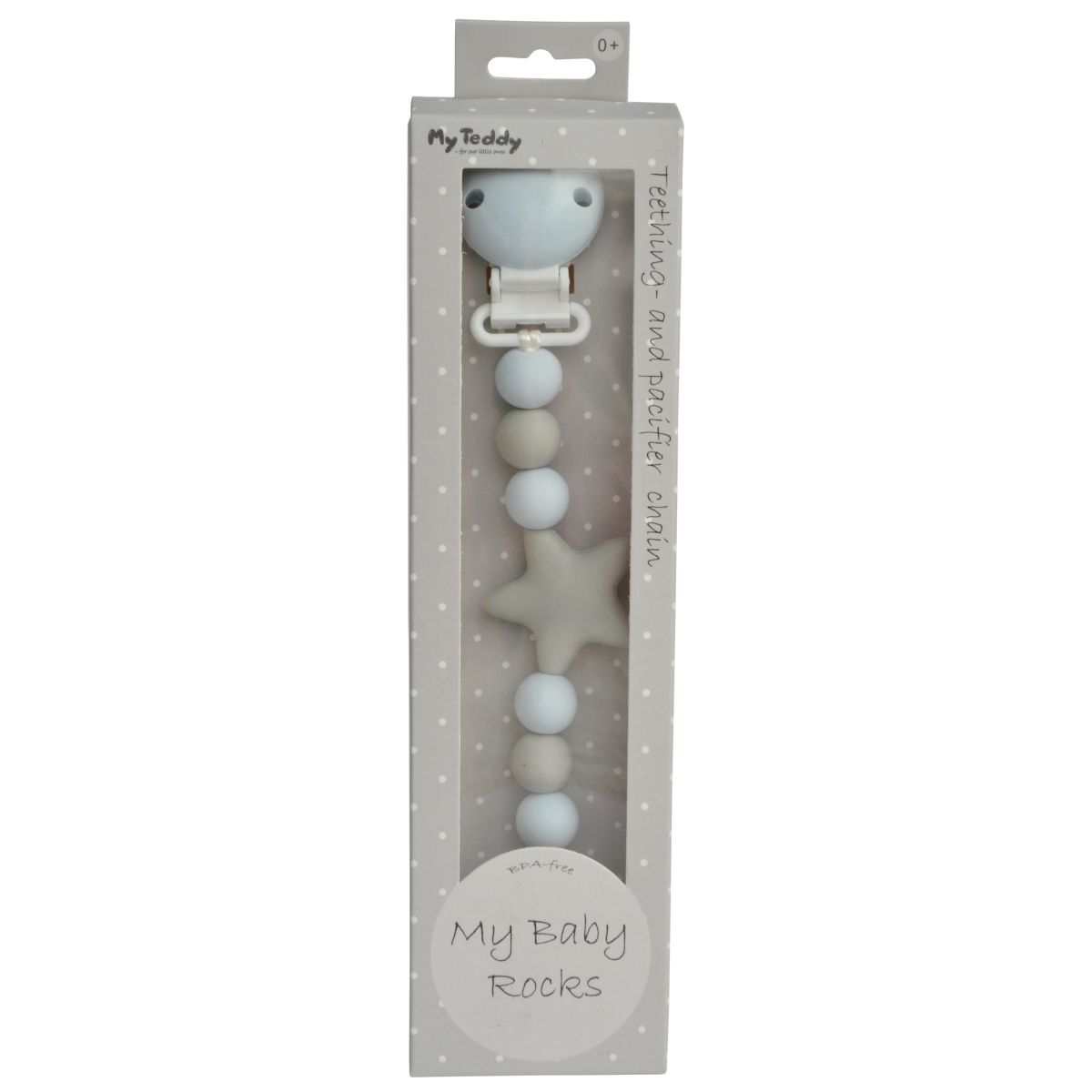 NAPPHÅLLARE MY BABY ROCKS STAR BLUE MY TEDDY