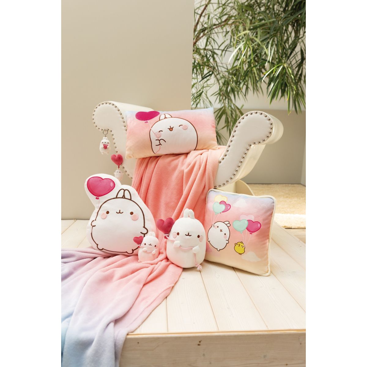 KANIN PLUSH 12CM MOLANG M HJÄRTBALLONG NICI