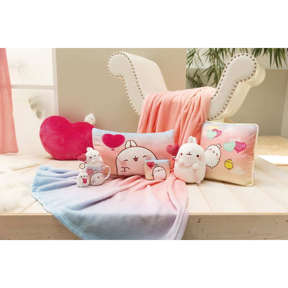 KANIN PLUSH 12CM MOLANG M HJÄRTBALLONG NICI