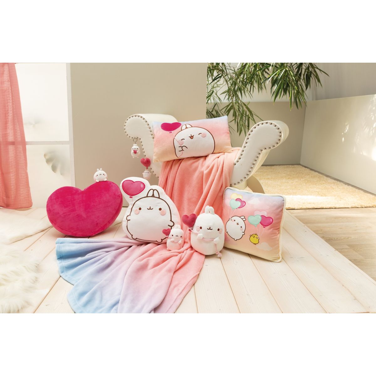 KANIN PLUSH 12CM MOLANG M HJÄRTBALLONG NICI