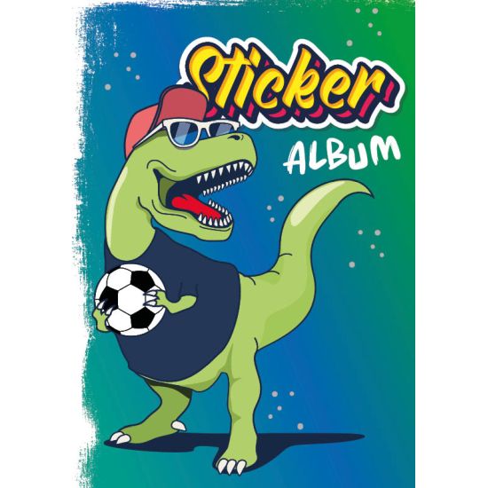STICKER ALBUM 14,5x21CM DINO IN SPACE