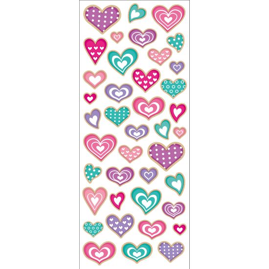 STICKERS HJÄRTAN MED MÖNSTER TINKA