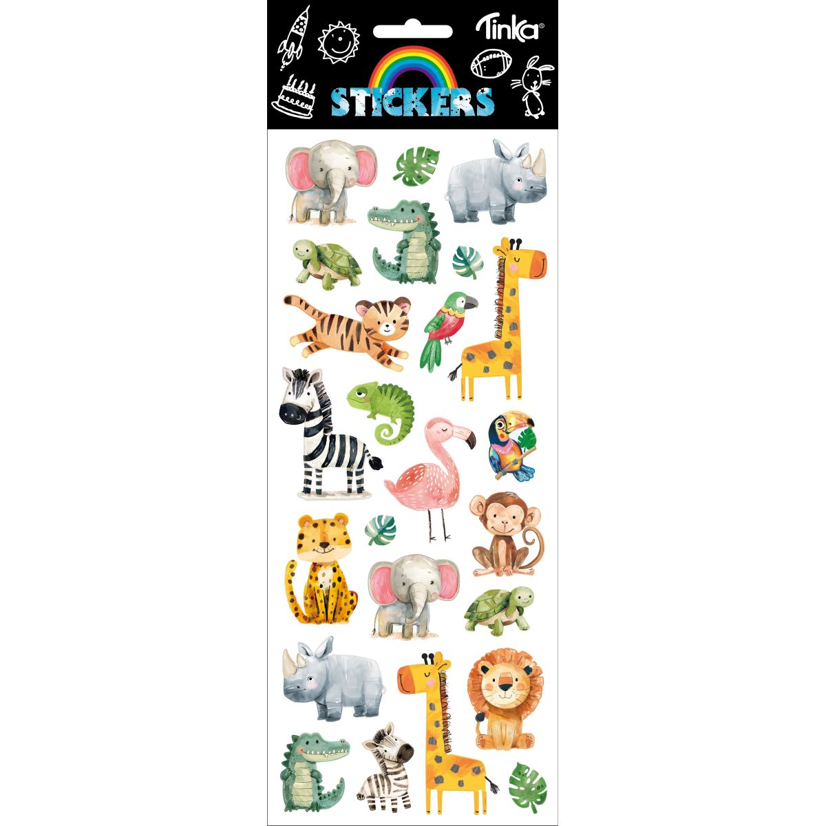 STICKERS DJUNGELDJUR TINKA