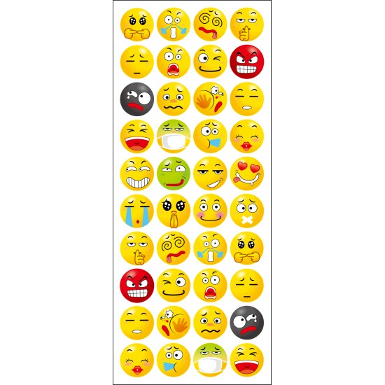 STICKERS SMILEYS STORA TINKA