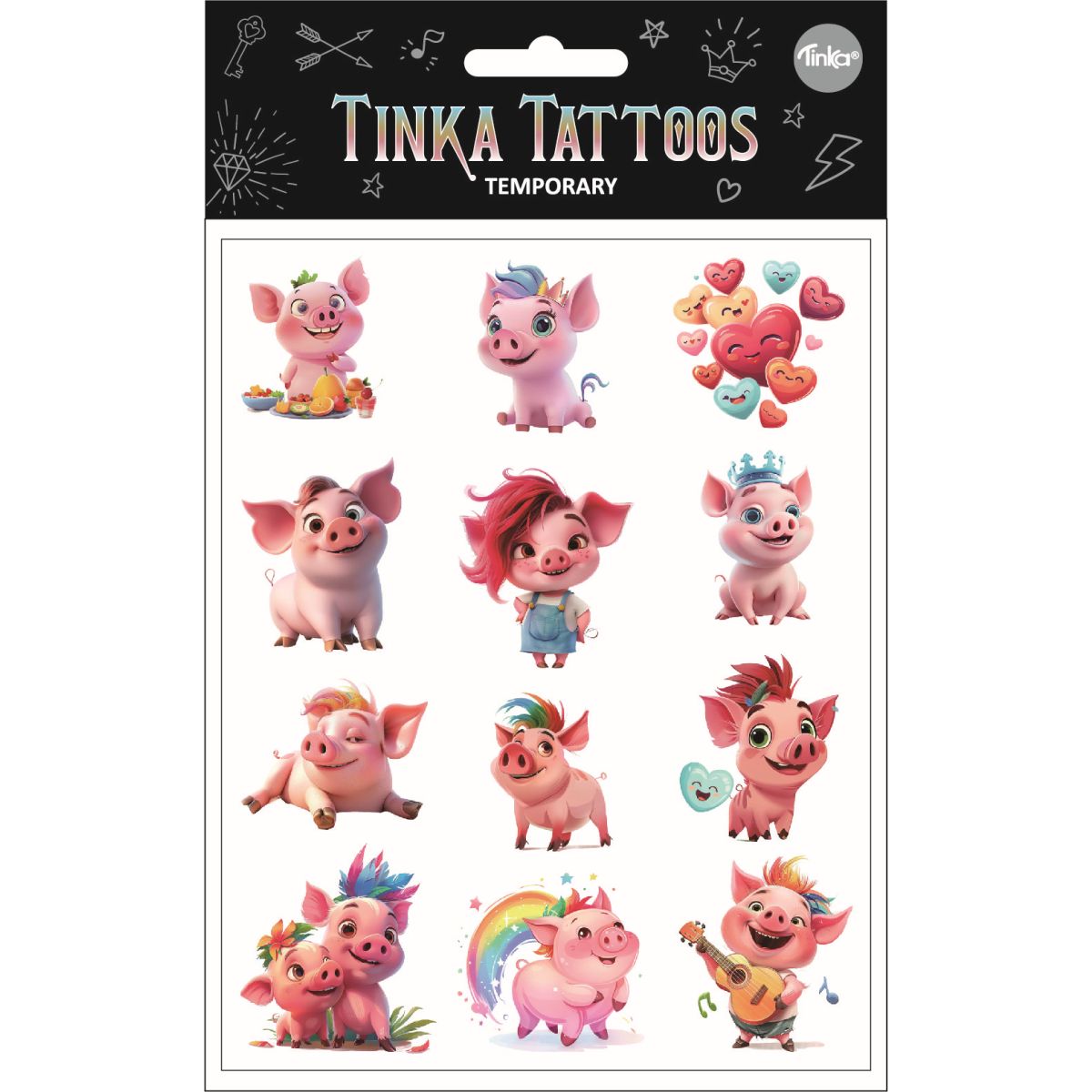 TATUERING SÖTA GRISAR TINKA TATTOO