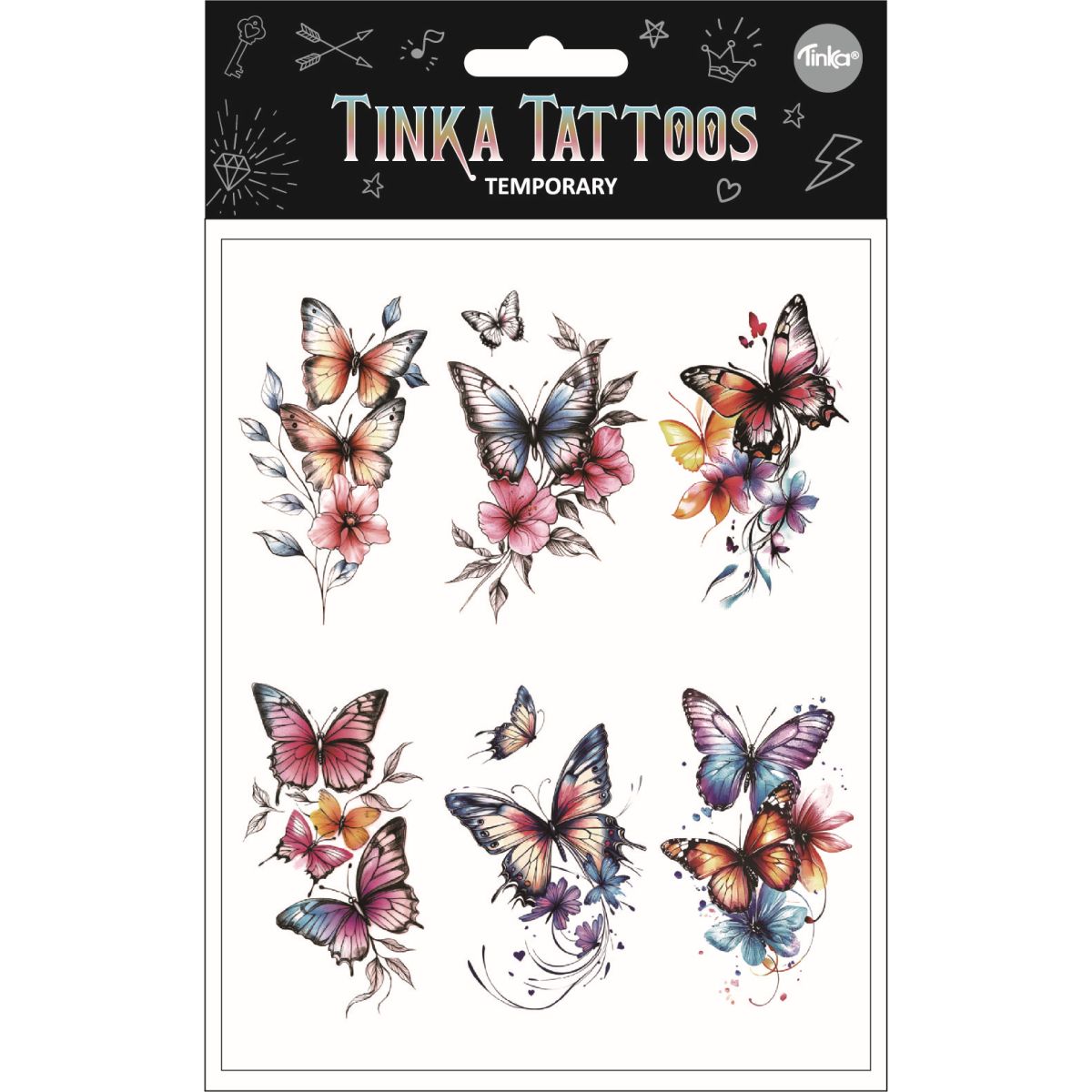TATUERING FJÄRILAR TINKA TATTOO