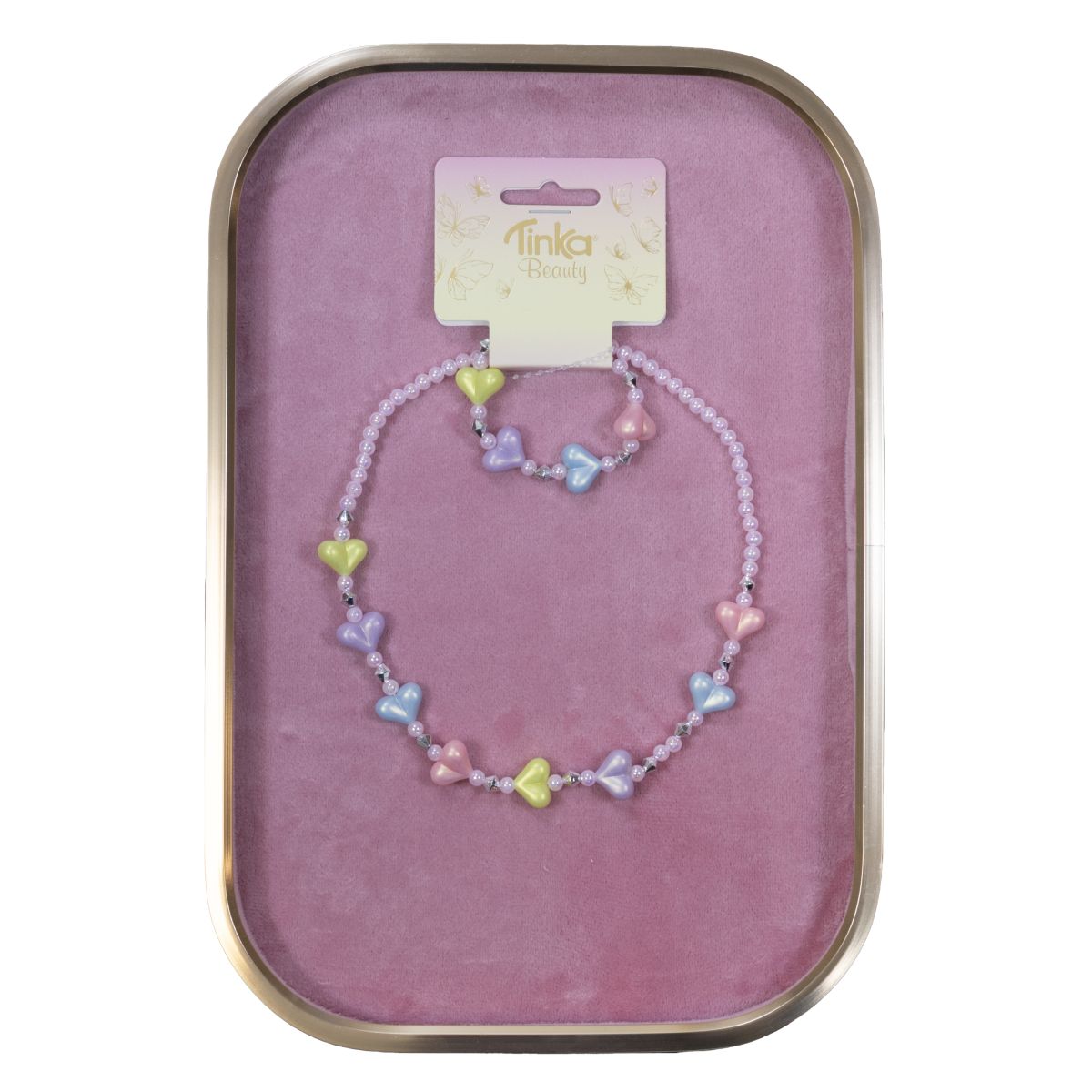 HALSKEDJA/ARMBAND HJÄRTAN TINKA BEAUTY