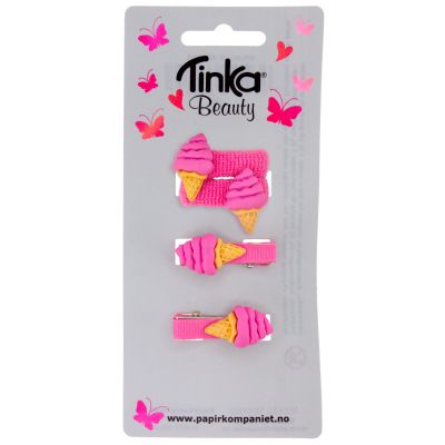 HÅRCLIPS/HÅRSNODD GLASS TINKA BEAUTY