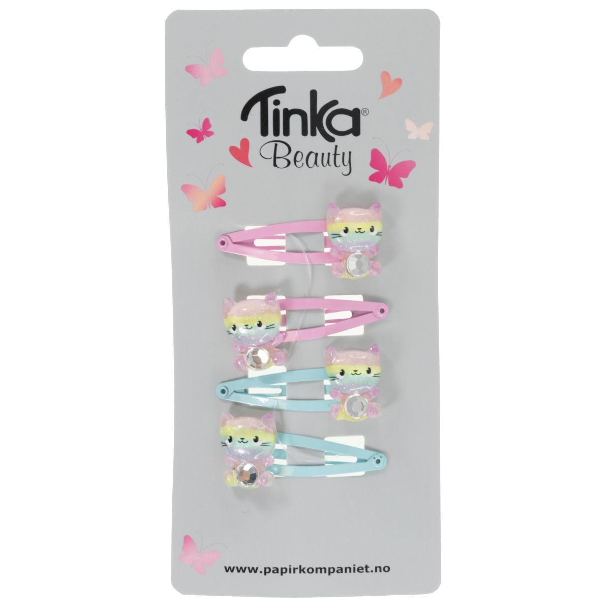 HÅRCLIPS 4ST KATTUNGE BLÅ TINKA BEAUTY