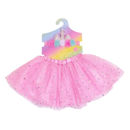 KJOL OCH HÅRPYNT ROSA M STJÄRNOR TINKA MAGIC