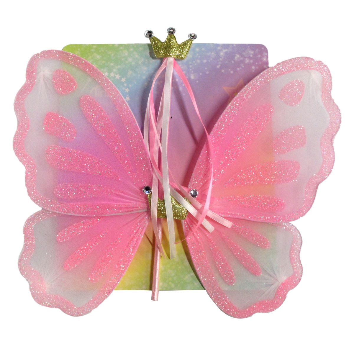 FJÄRILSVINGAR OCH STAV ROSA TINKA MAGIC