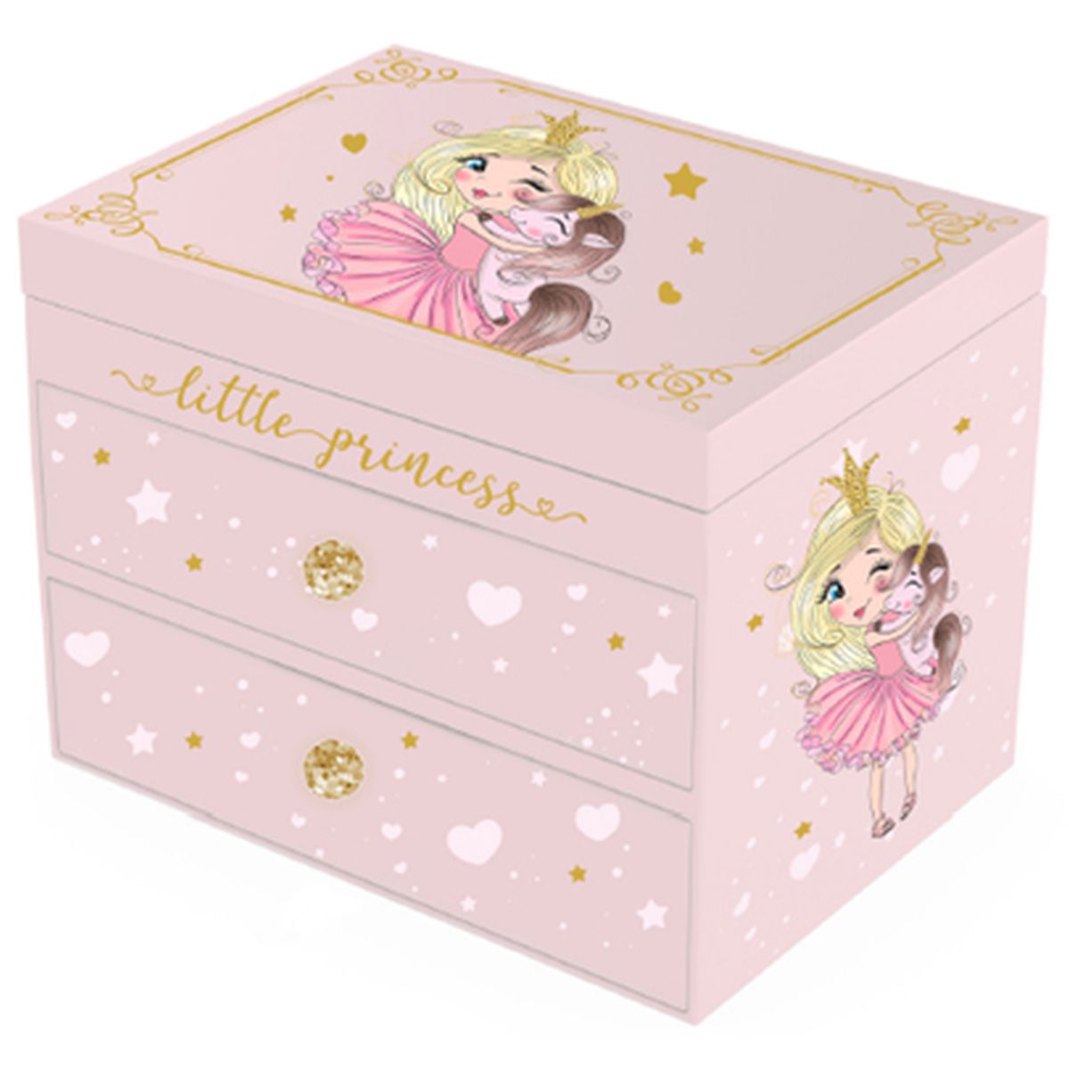 SMYCKESKRIN I TRÄ PRINSESSA ROSA 16X12,5X13,5CM SMYCKESKRIN I TRÄ PRINSESSA ROSA 16X12,5X13,5CM