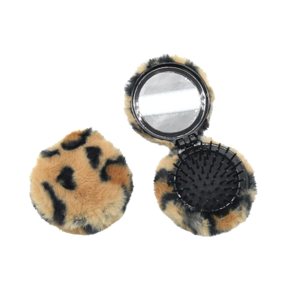 HÅRBORSTE M SPEGEL VIKBAR BRUN TINKA WILD STUFF