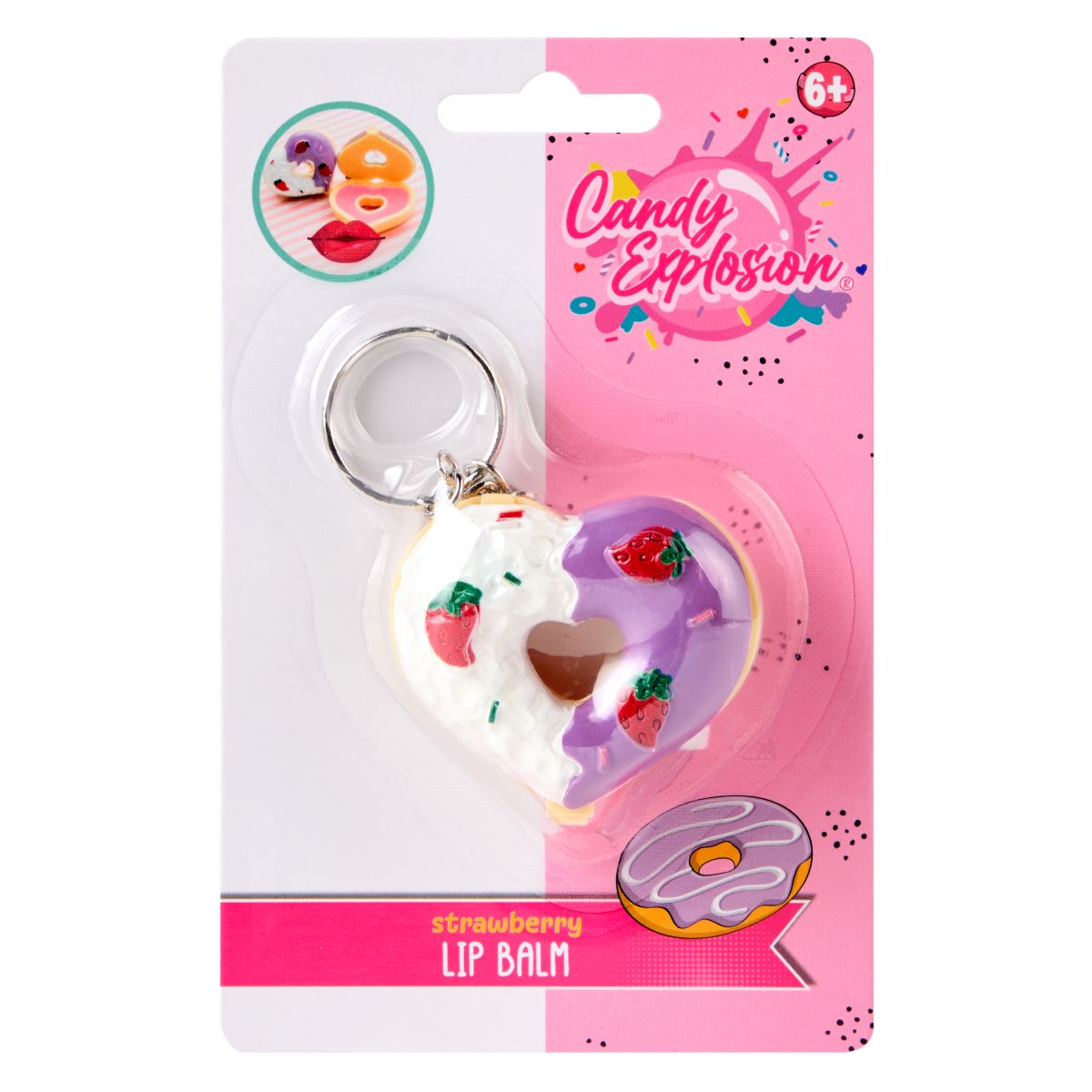 PAKET (6PK) LIPBALM DONUT CANDY EXPLOSION 3ASS CREATE IT!***