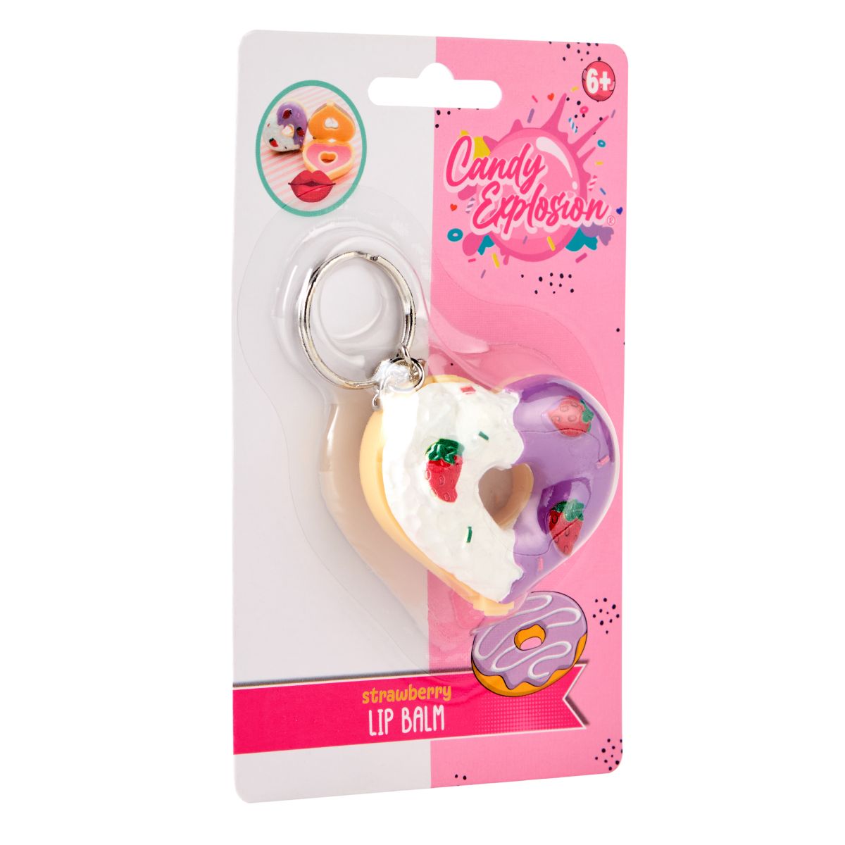 PAKET (6PK) LIPBALM DONUT CANDY EXPLOSION 3ASS CREATE IT!***