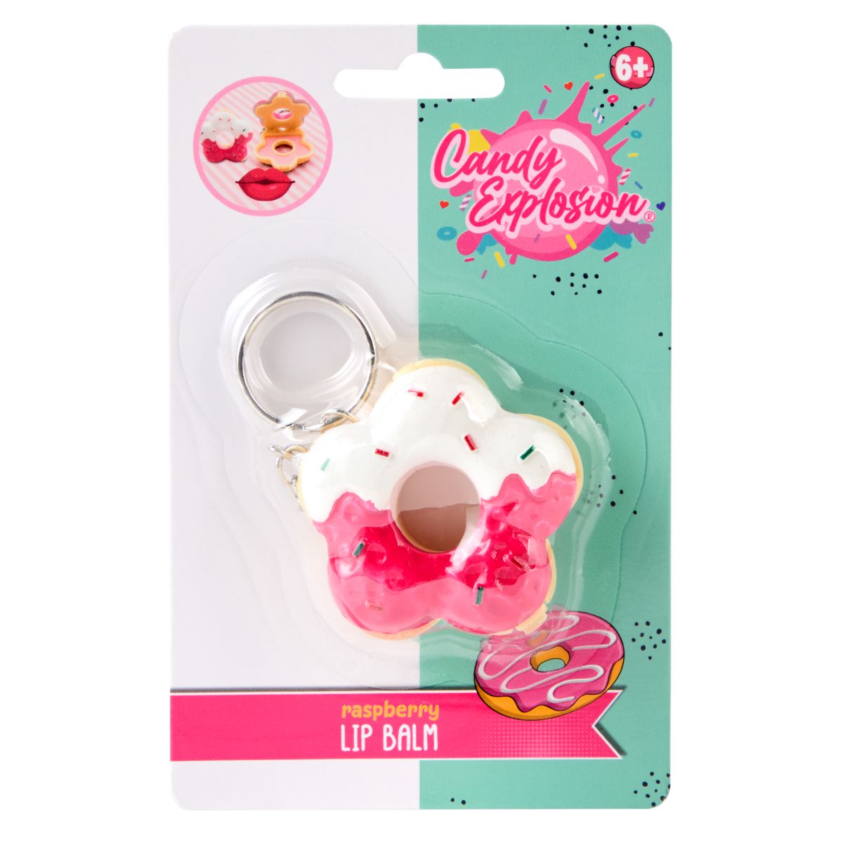 PAKET (6PK) LIPBALM DONUT CANDY EXPLOSION 3ASS CREATE IT!***