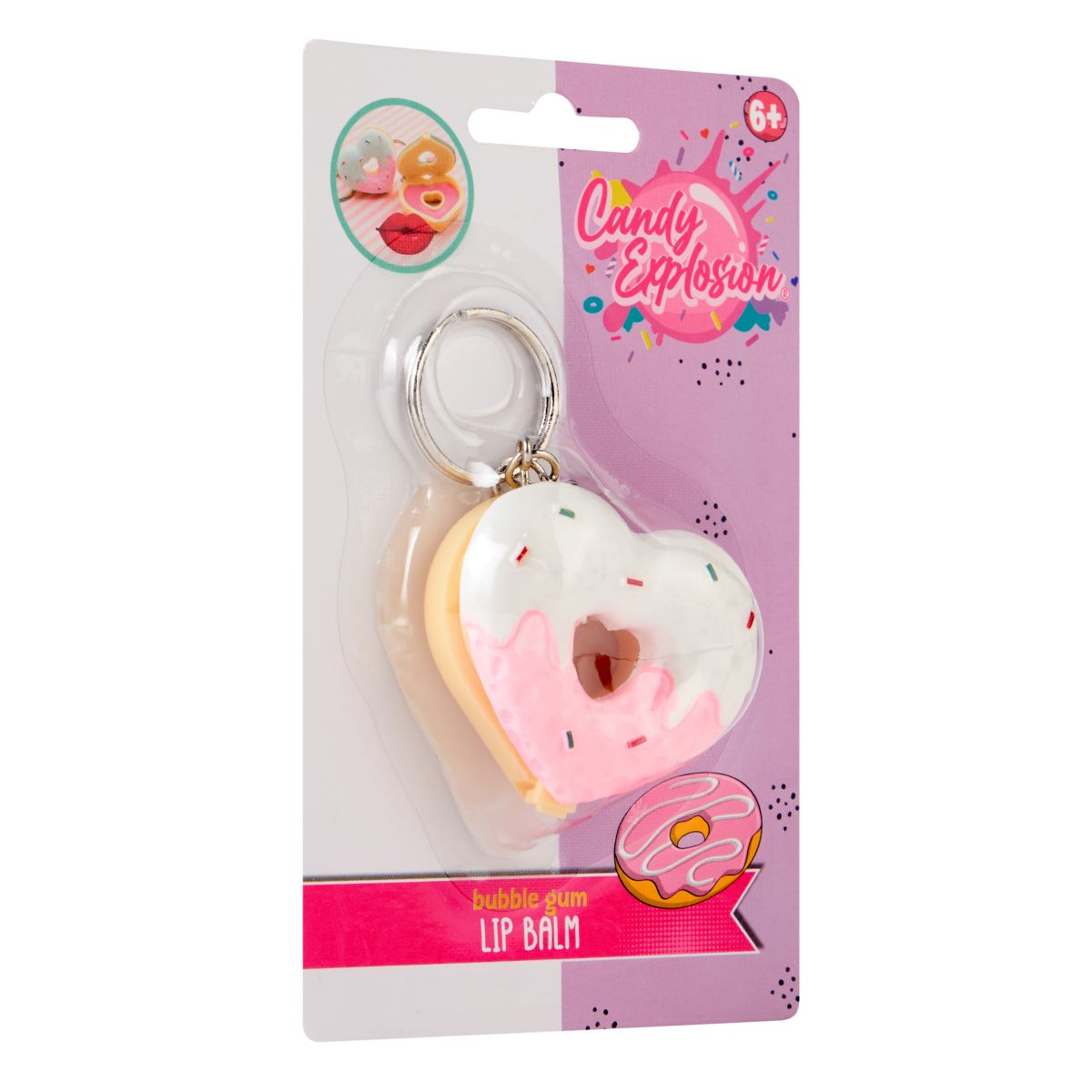 PAKET (6PK) LIPBALM DONUT CANDY EXPLOSION 3ASS CREATE IT!***