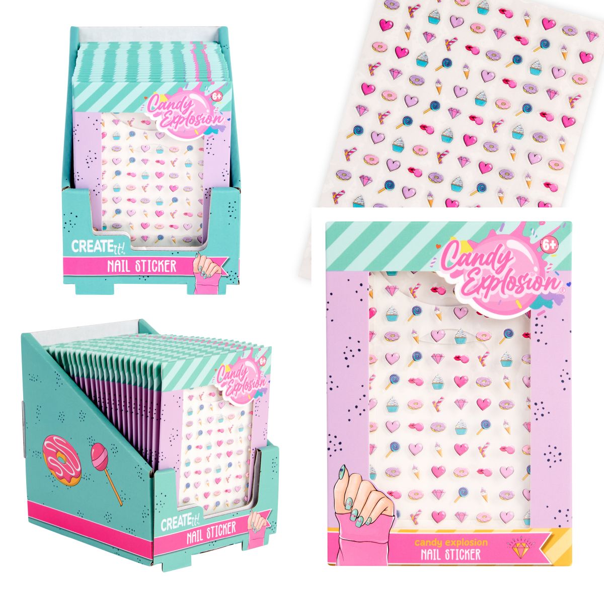 NAIL STICKERS CANDY EXPLOSION CREATE IT!