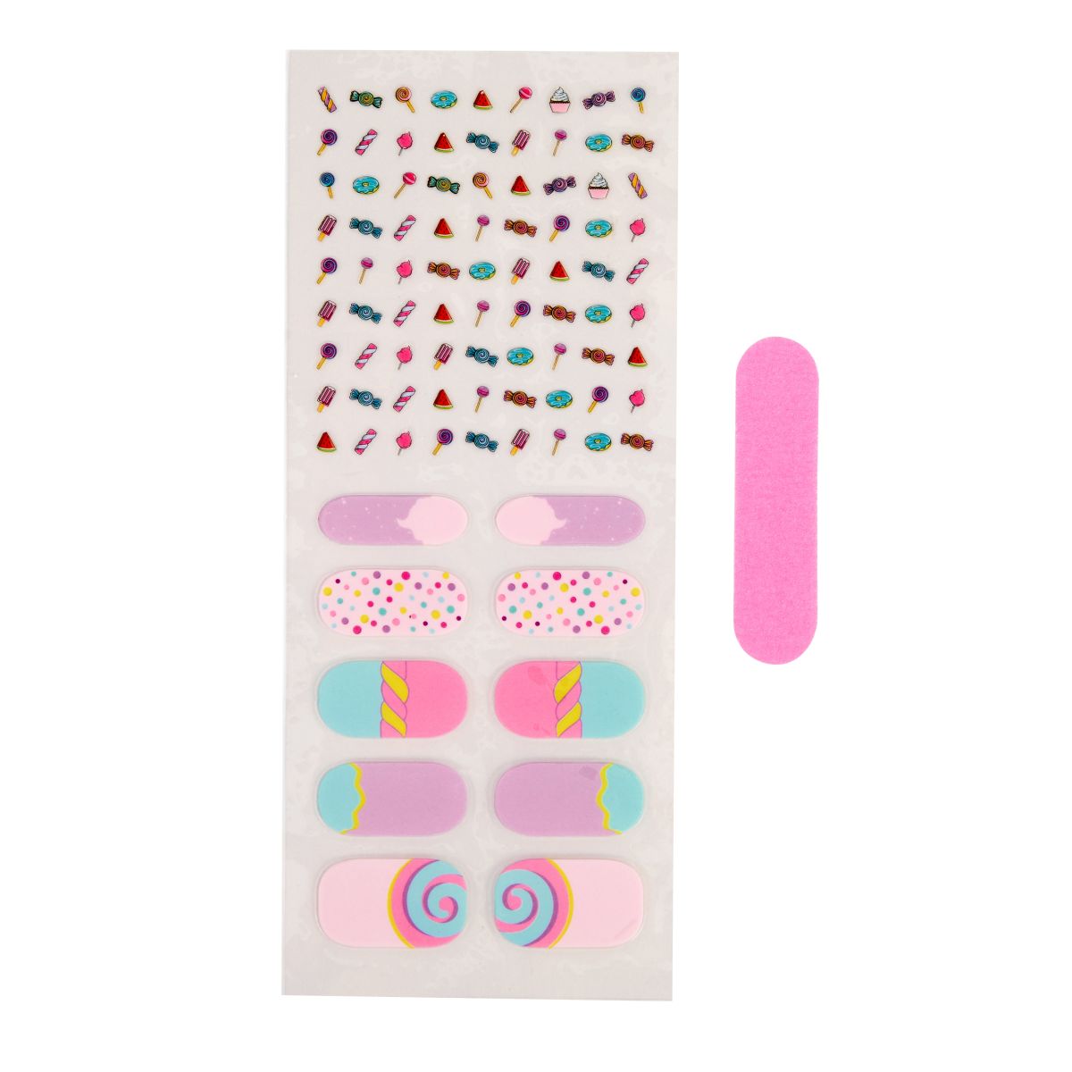 NAIL STICKERS/NAIL WRAP MED FIL CANDY  EXPLOSION CREATE IT!