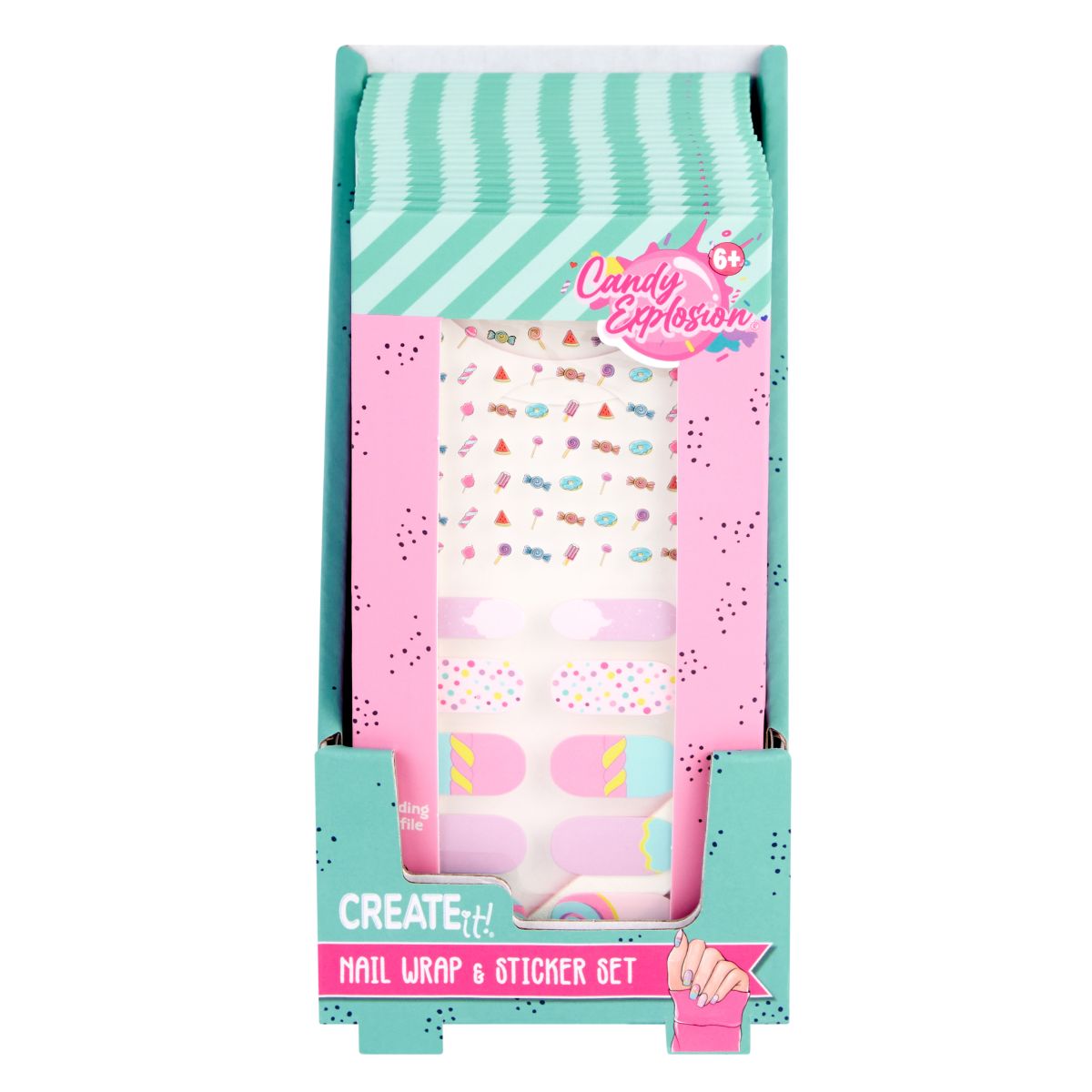 NAIL STICKERS/NAIL WRAP MED FIL CANDY  EXPLOSION CREATE IT!