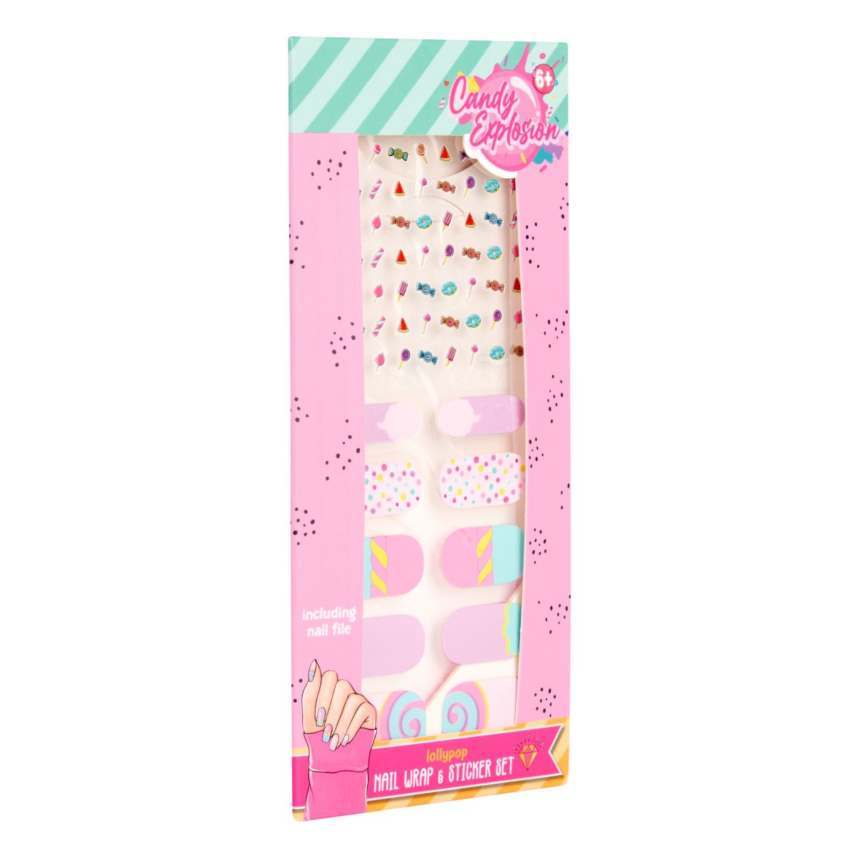 NAIL STICKERS/NAIL WRAP MED FIL CANDY  EXPLOSION CREATE IT!