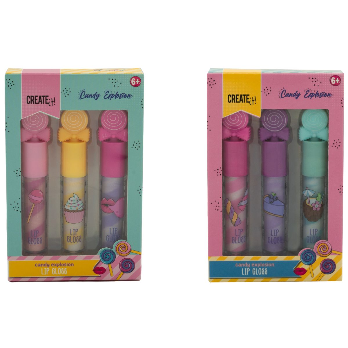 PAKET LIPGLOSS M DOFT 3ST. 2ASS CANDY EXPLOSION CREATE IT!**