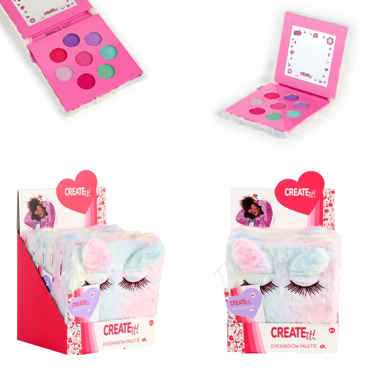 ÖGONSKUGGA PALETT 8ST. I PLUSHETUI CREATE IT!