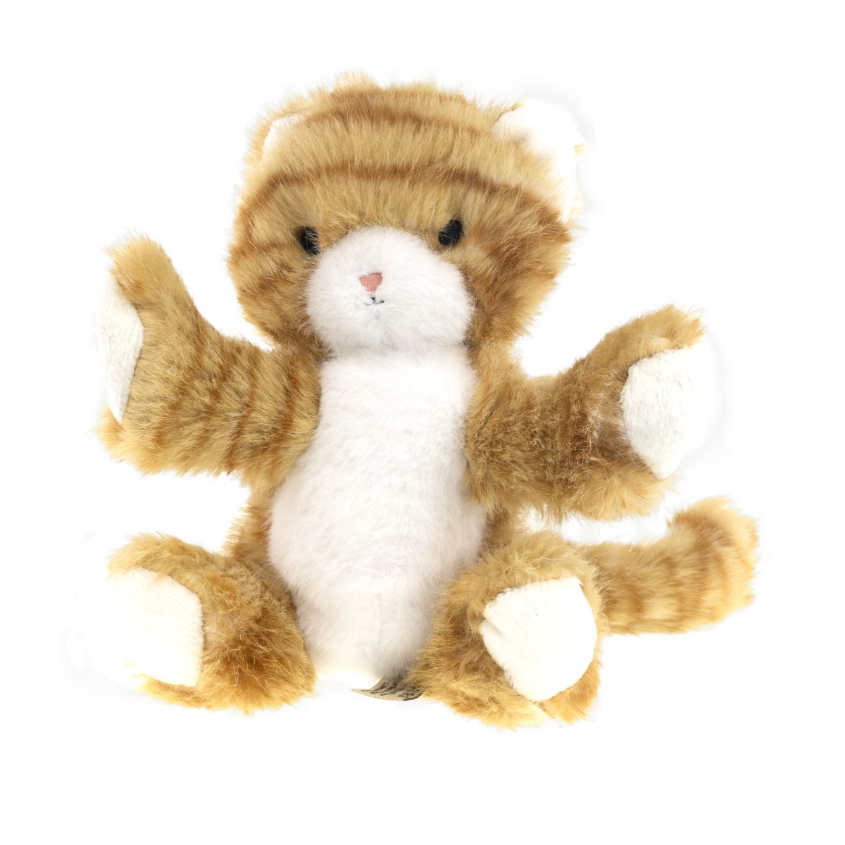 KATT LJUSBRUN M RÄNDER 20CM TINKA PLUSH