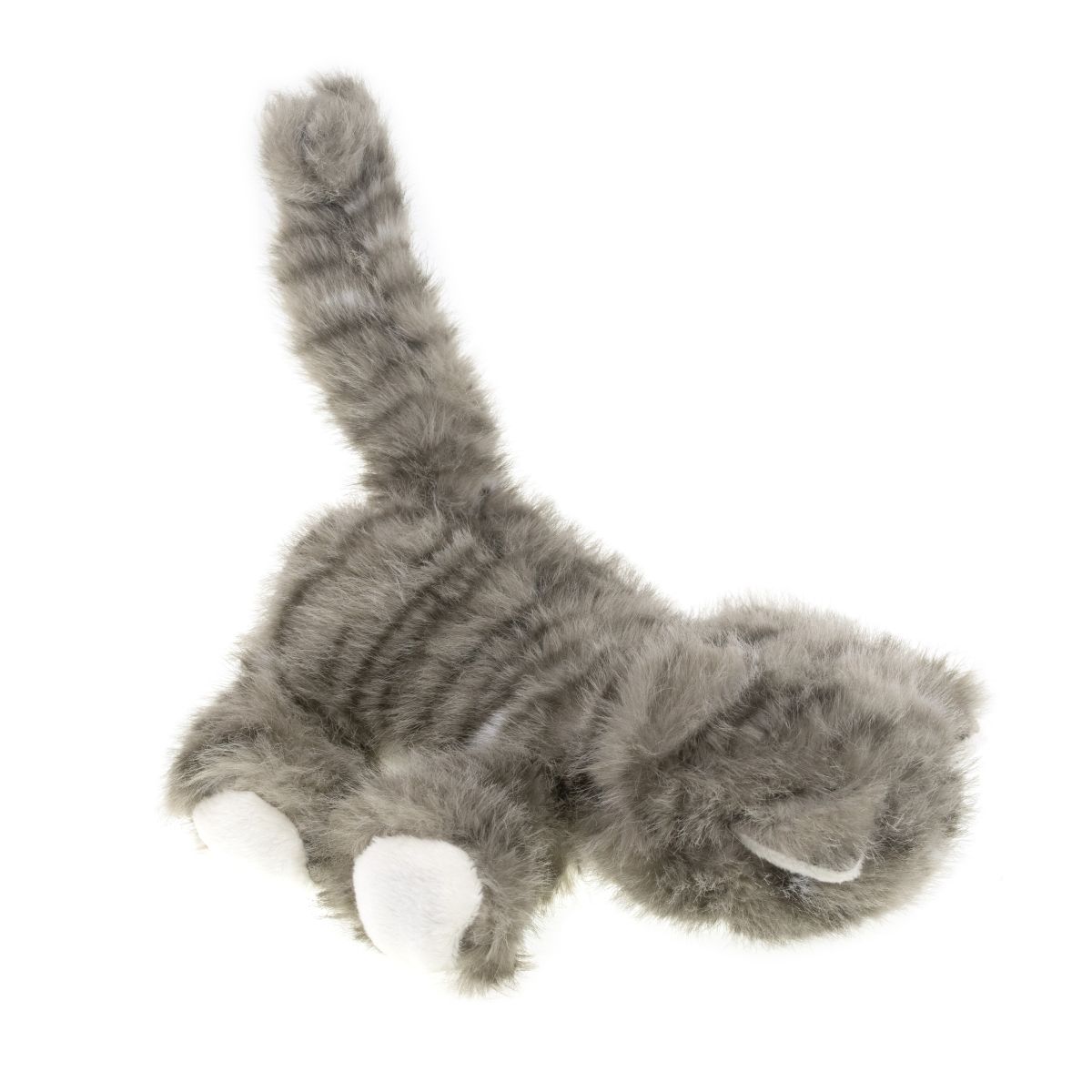 KATT GRÅ M RÄNDER 20CM TINKA PLUSH