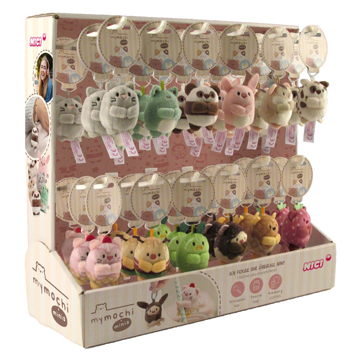 PAKET MYMOCHI 5CM MINIS 2 I DISPLAY NICI