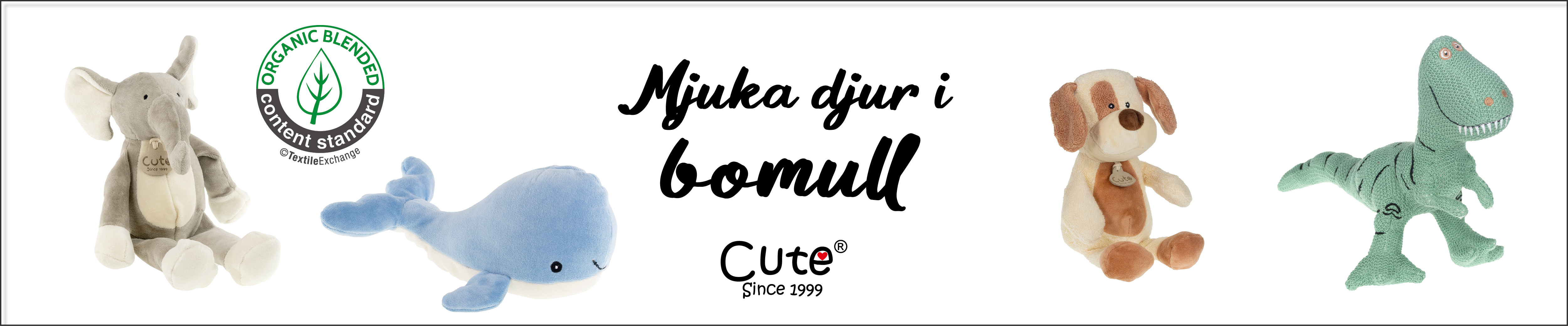 CUTE – mjukdjur i bomull